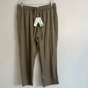 NWT Workshop Womens Pull On Trousers Olive Plus Sz 2X Tencel Lyocell